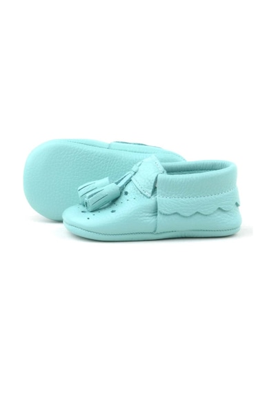Hapshoe Hapshoe Kids Hakiki Deri Yeşil Lastikli Erkek Bebek Patik Yeşil