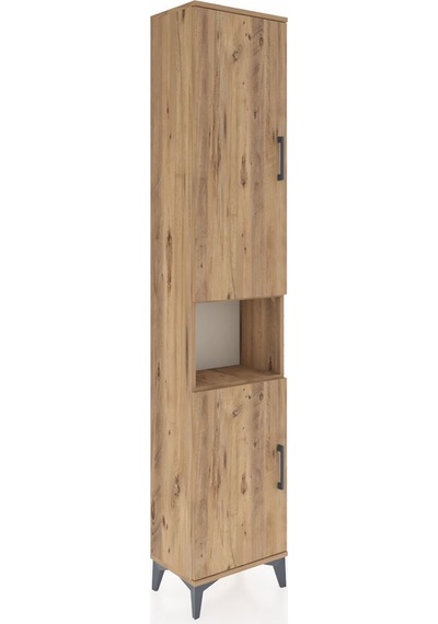 Arges Dolap 5 Raflı 2 Kapaklı 44x30x221 Çam-çam Çam