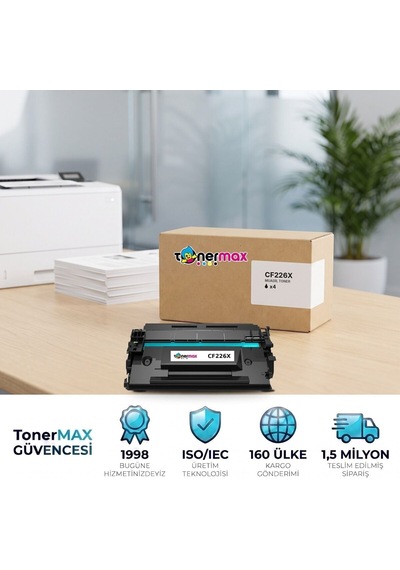 Hp Laserjet Pro M402dn Muadil Toner Çipli Cf226x 4'lü 9.200 Sayfa