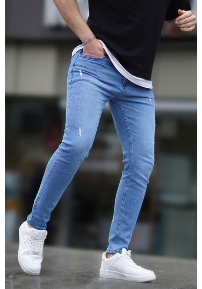 Madmext Madmext Skinny Fit Buz Mavisi Erkek Jean 5712-buz Mavisi Buz Mavi