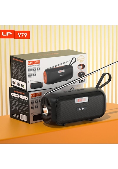 Rose Sp-403 El Fenerli Taşınabilir Solar Şarjlı Bluetooth Fm Radyo Hoparlör