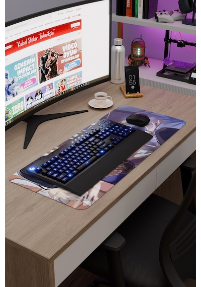 Yelan Genshin Impact Anime Gacha V3 - 70x30 Xl Gaming Mouse Pad Fare Altlığı
