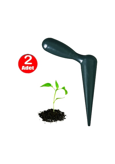 Fide Dikme Toprak Delme Kök Açma Aparatı Sert Plastik Sebze Ekme Bitki Dikim Aleti -2 Adet