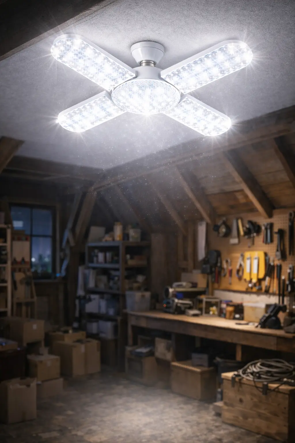 50 Watt Kristal Pervane Led Ampul Yüksek Işık 3600 Lümen Beyaz Işık