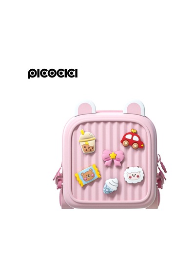 Terrien Özel Tasarım Pıcocıcı Travel Küçük Backpack Pembe Figürlü Anaokulu Kız Çocuk Oyuncak Taşıma