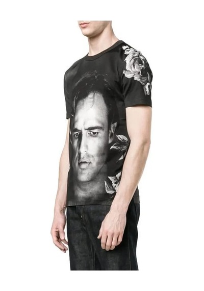 Dolce & Gabbana Dolce&Gabbana Homme Marlon Brando T-shirt G8GX8TFP719 Siyah