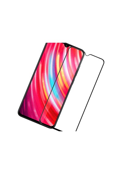 Xiaomi Redmi Note 8 Pro Siyah 5D Tam Kaplayan Ekran Koruyucu Cam