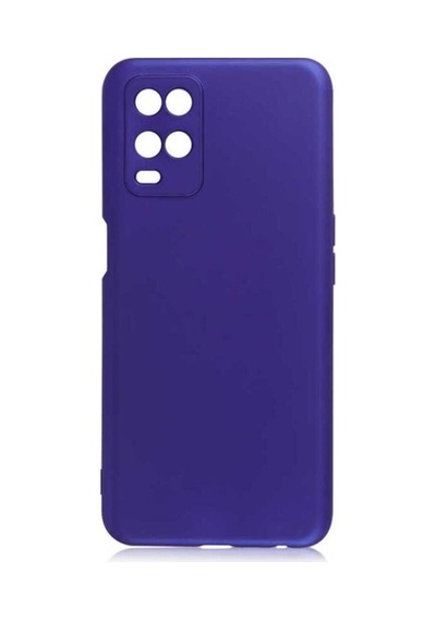Oppo A54 4g Kılıf Zore Premier Silikon Kapak Saks Mavi