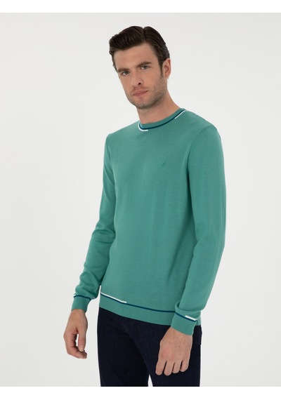 Cacharel Mint Slim Fit Yün Karışımlı Bisiklet Yaka Triko Kazak