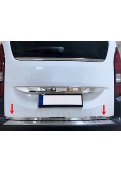 Citroen Berlingo Krom Bagaj Alt Çıtası 2018 Üzeri Paslanmaz Çelik