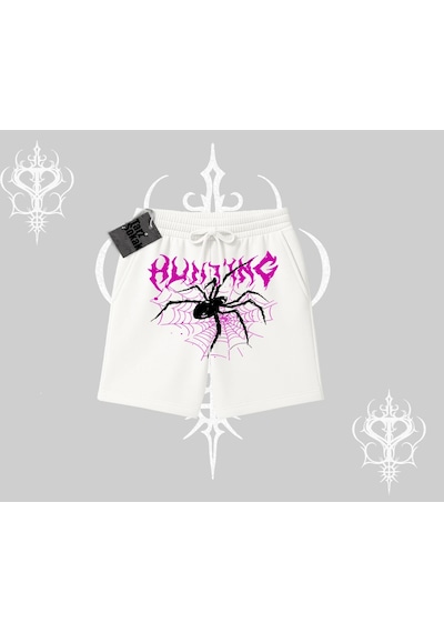 Tarzsokak Beyaz Şort Autumn Spider Beyaz