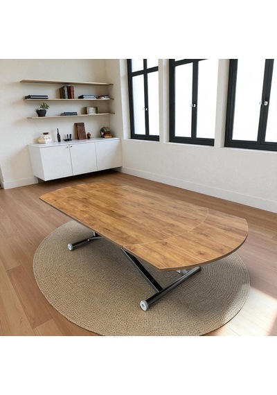 Oval Yan Baştan Açılır Akıllı Masa Üst Tabla Mdf Yüksekliği Ayarlanabilir Pratik Krom Kaplama Ceviz Oval Yan Baştan Açılır Akıllı Masa Üst Tabla Mdf Yüksekliği Ayarlanabilir Pratik Krom Kaplama Ceviz