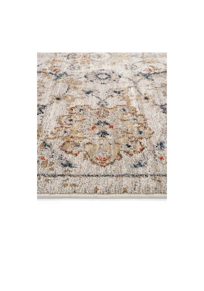 Cool Halı Hanedan Krem Klasik Desenli Çiçekli Otantik Halı Bohem Vintage Oturma Odası Salon Halısı