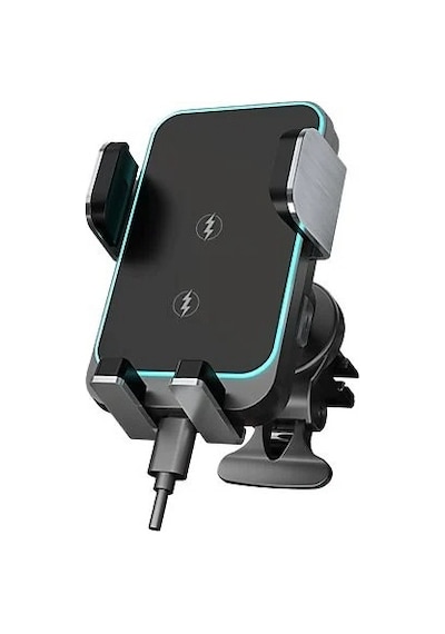 Shaza Kablosuz Hızlı Şarj Özellikli Araç İçi Telefon Tutucu 15w-sf5504/bk Siyah
