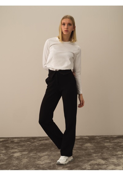 Xint Siyah Pamuk Dokulu Oversize Sweat Pantolon 470400