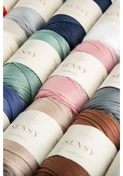 3 Mm - 250 Gr Polyester Makrome Ipi Kahverengi 120 M Polyester Makrome Ip Supla Ip Ve Çanta Ipliği