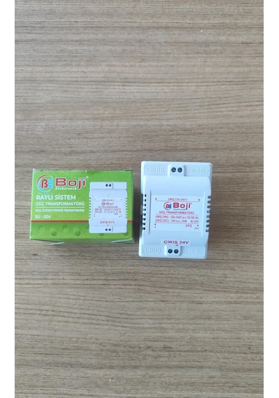 Boji Elektronik Raylı Sistem Güç Transformatörü 24w Bj-024 230v - 24v / 15v Bakır Sargılı