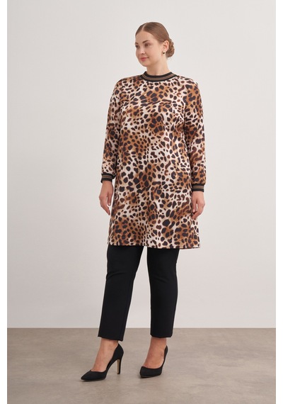 Aker 24aw15756112 Büyük Beden Tunik 24aw15756112 007 Kahverengi