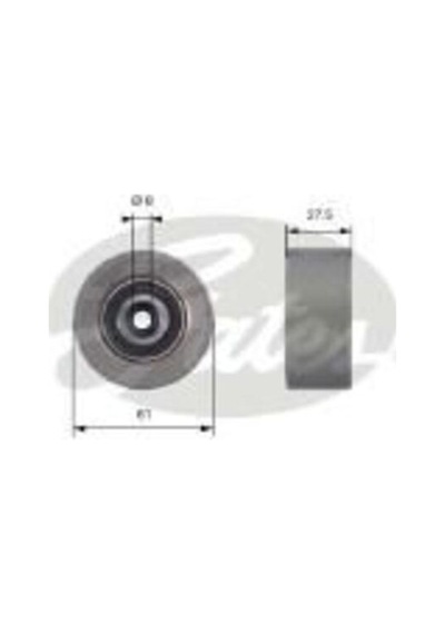 Gates T42151 Eksantrik Gergi Rulmanı Astra G H J Corsa D Vectra C Insignia Meriva Zafira Signum 1.6 16t 1.7 71739801