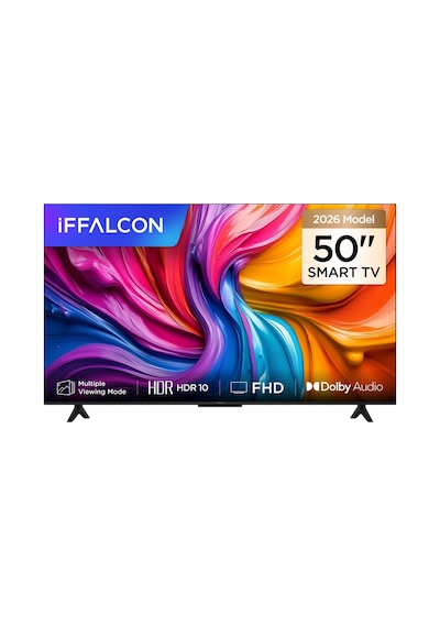 iFFALCON 50S55A 50" LED Smart TV FHD HDR 10 Gaming Google TV, Dolby Audio, Oyun Modu QLED TV (2026 Model)