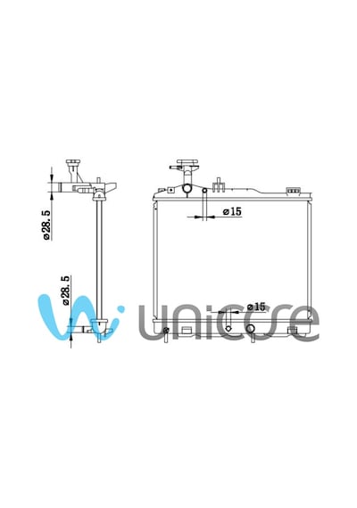 Su Radyatörü Mıtsubıshı Attrage, Space Star 1.2 Otomatik 375 480 / 1350a670