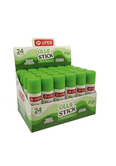 Şeylişeyler - Ufen Stick Yapıştırıcı 21 Gr 24 Adet - Güçlü Ve Hızlı Kuruyan Solvent İçermez