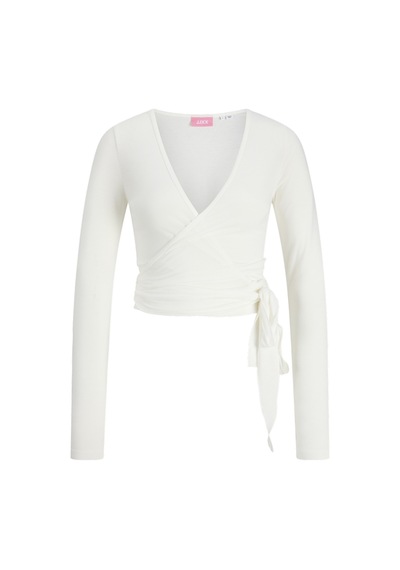 Jack & Jones Kadin V Yaka Üst - Luna - 12292824 Cloud Dancer