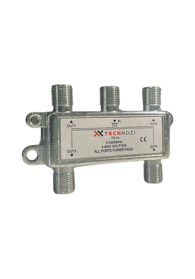 4 Lü Uydu Splitter Kablo Tv Rg6 4818p Çoklayıcı Dağıtıcı Anten Çanak Çevirici Switch Hub