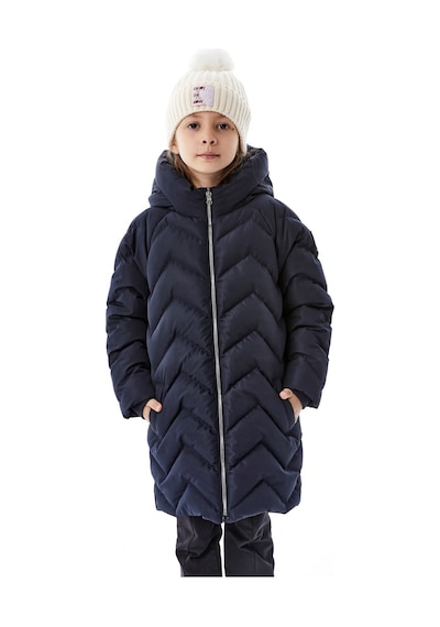 Benitto Kids Kız Çocuk Kapüşonlu Kışlık Şişme Mont 51353 Lacivert