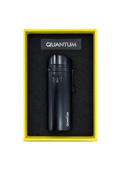 Quantum Üç Torch Pürmüz Siyah Dahili Punch Metal Puro Çakmağı Tr9984