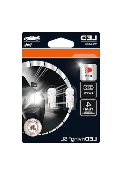 Osram T10 Ledriving Sl 12v W5w Kırmızı Işık Takım -2 Adet 10c