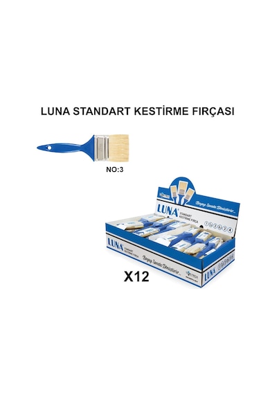Standart Kestirme Fırçası No 3 12 Adet Toptan Set