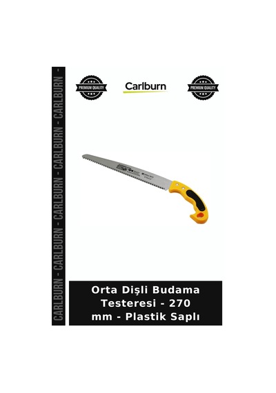 Özel Üretim Bahçe Peyzaj El Aleti Orta Dişli Budama Testeresi - 270 Mm - Plastik Saplı