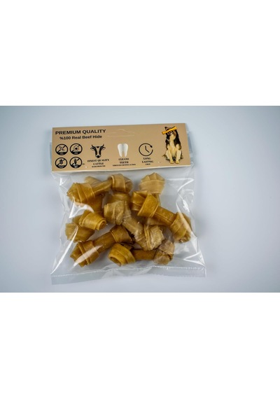 Tr Düğüm Kemik Naturel Köpekler İçin Çiğneme Kemiği 7cm 8''li Paket