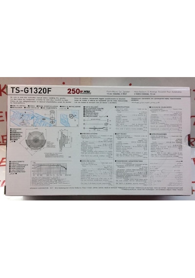 Pıoneer Ts-G1320F 13 Cm Hoparlör Tweeterli 250 Watt Maximum Power
