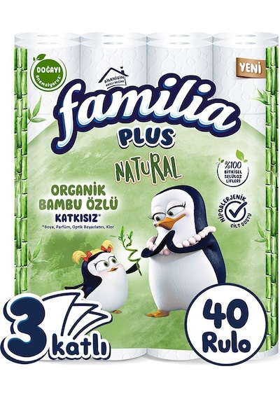 Tuvalet Kağıdı Natural 40'lı 3 Katlı