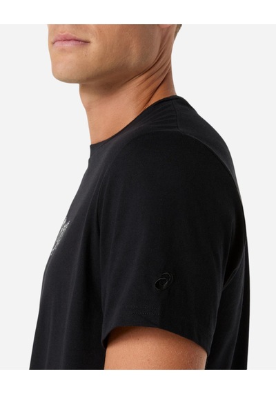 Asics Asıcs Logo Graphıc Tee Erkek Siyah Kısa Kollu Tshirt 2031f334-001