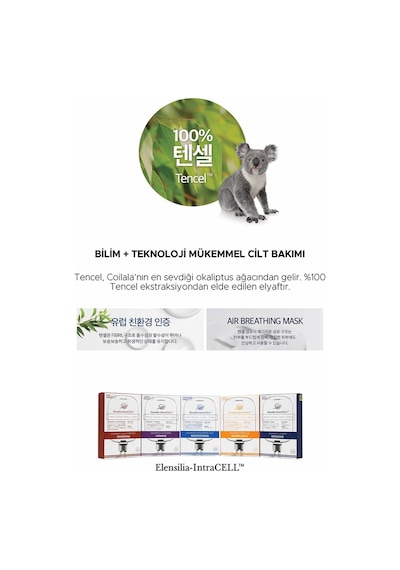 Elensilia Escargot + Plasenta Sıkılaştırıcı, Aydınlatıcı Yaprak Maske Intracell Placenta Mask