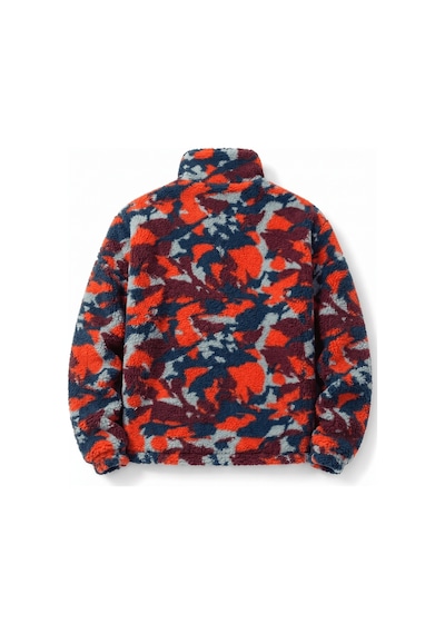 Genius Store Oversize Peluş Erkek İçi Polarlı Tam Fermuarlı Sherpa Sonbahar Kış Kadın Polar Sweatshirt Oversıze-pelus Kırmızı