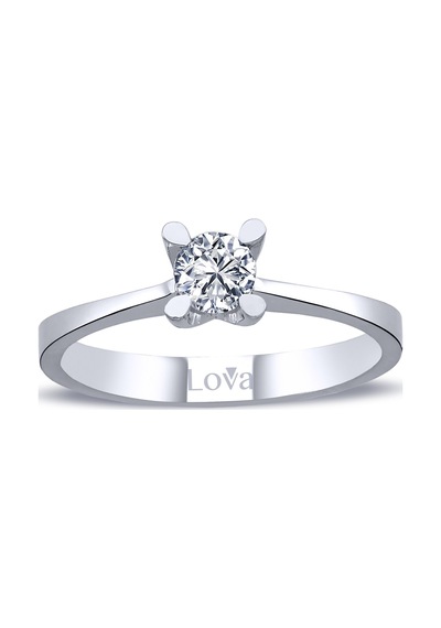 Lova E Renk 0,28 Karat Pırlanta Tektaş Yüzük - 1070126