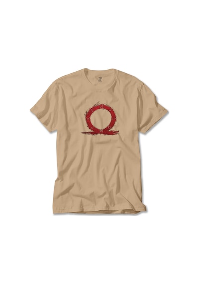 God Of War Ragnarok Red Omega Krem Tişört