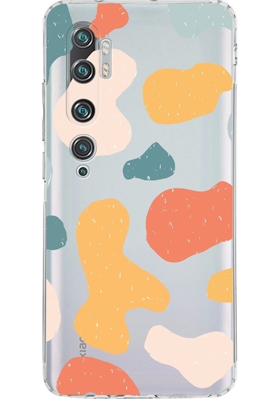 Xiaomi Poco X3 Kamera Korumalı Kapak Grunge Tasarımlı Şeffaf Kılıf Şeffaf