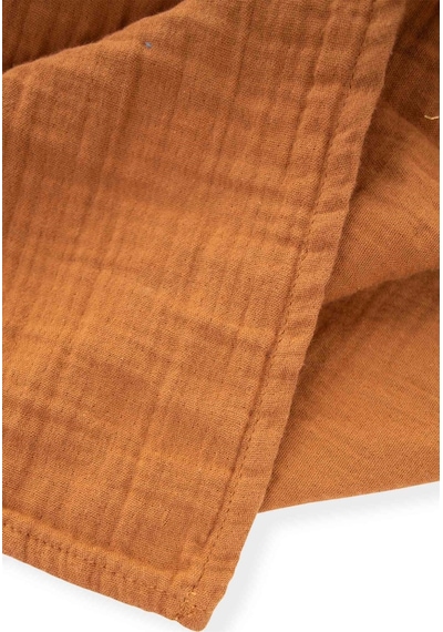 Müslin Bebek Çarşafı Yıkanmıştır 120x150cm +/ - 2 Cm Kahve