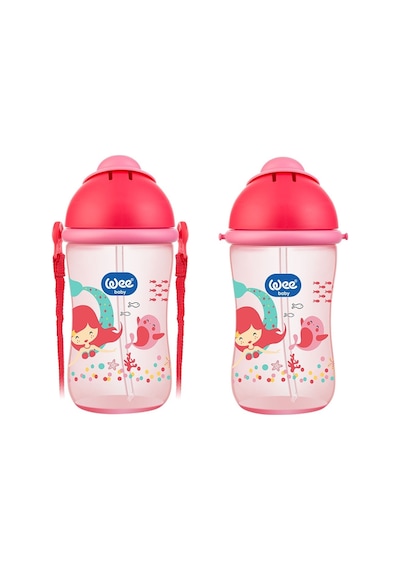Wee Baby Pipetli Bardak 380ml Kod:171 - Kırmızı Kırmızı