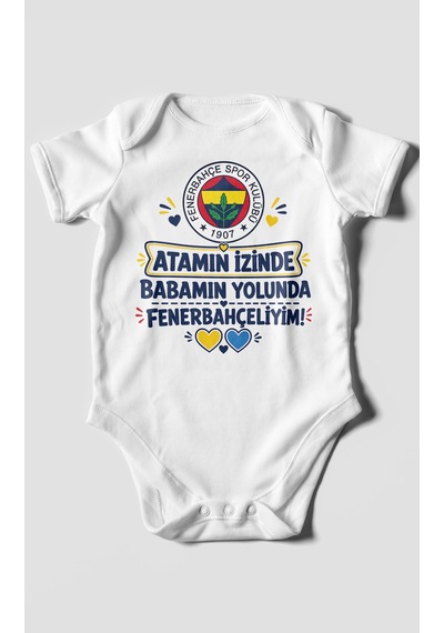 Morivokids Babaya Özel Kısa Kollu Bebek Body %100 Pamuk Zbn275-kk Beyaz