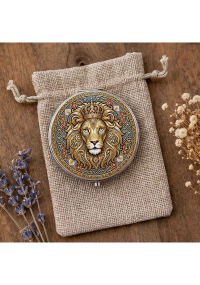 Makyaj Aynası Aslan Figürlü Cep Aynası El Aynası Kişiye Özel Hazırlanabilir Çift Taraflı Yuvarlak Çanta Aynası Güç Temalı Hediye Çok Renkli Makyaj Aynası Aslan Figürlü Cep Aynası El Aynası Kişiye Özel Hazırlanabilir Çift Taraflı Yuvarlak Çanta Aynası Güç Temalı Hediye Çok Renkli
