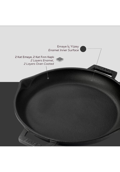 Lava Metal 8680215596182 Kızartma Tavası, 30 Cm Diğer