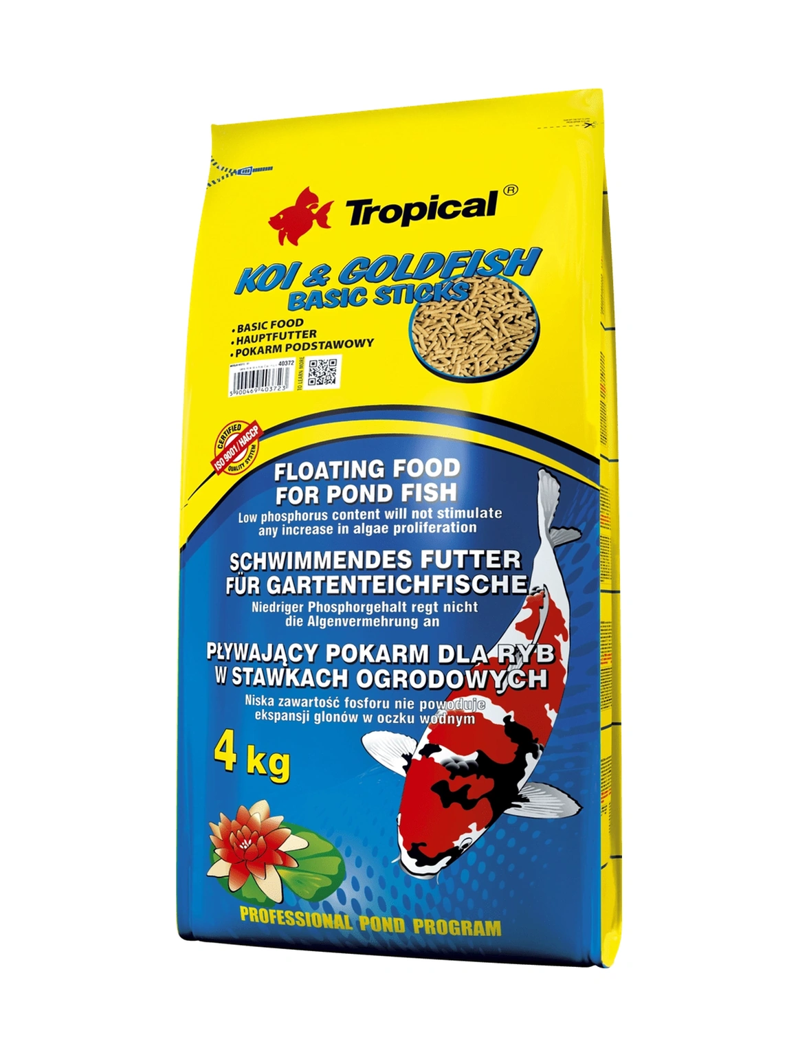 Tropical Koi Goldfish Basic Sticks 1000 Gr Açık Bölme