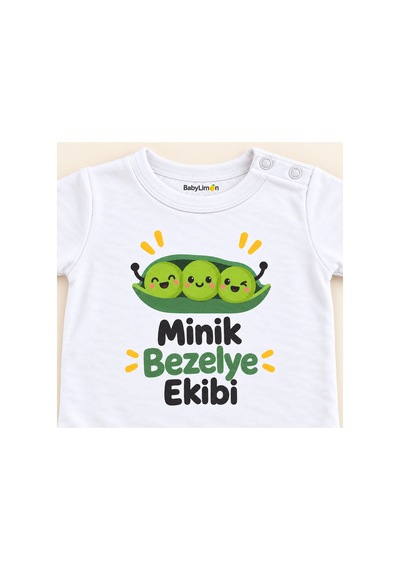 Babylimon Minik Bezelye Ekibi Beyaz Kısa Kollu Çıtçıtlı Bebek Zıbını Beyaz - Minik Bezelye Ekibi - 928161935 Beyaz - Minik Bezelye Ekibi Babylimon Minik Bezelye Ekibi Beyaz Kısa Kollu Çıtçıtlı Bebek Zıbını Beyaz - Minik Bezelye Ekibi - 928161935 Beyaz - Minik Bezelye Ekibi