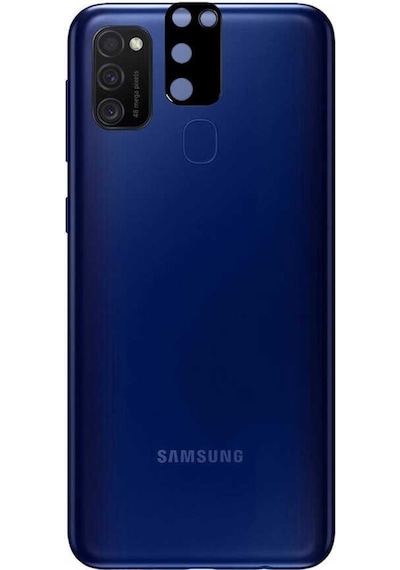 Galaxy M21 Zore 3D Kamera Camı Siyah